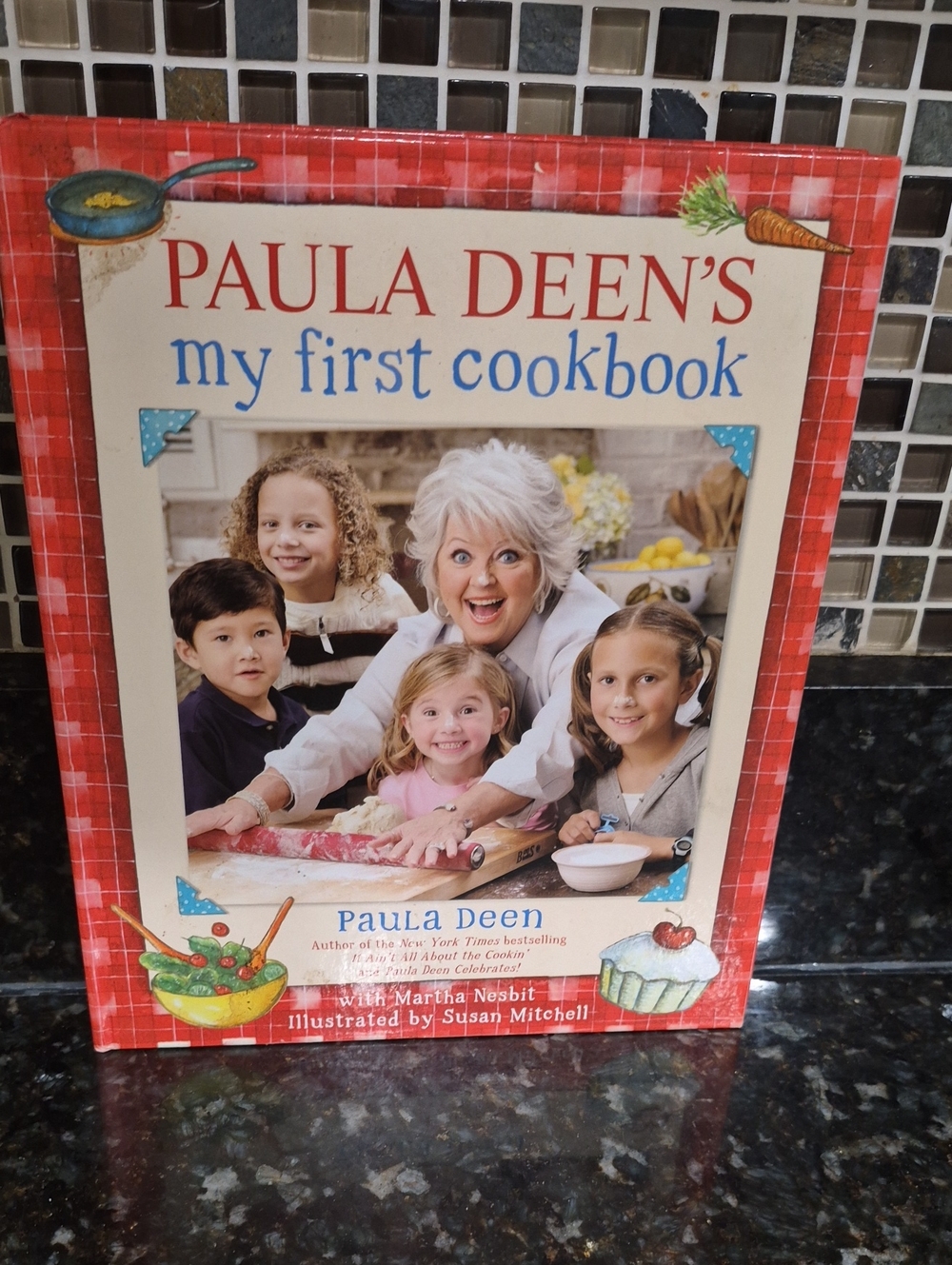 Paula Deen's My First Cookbook - Red Plaid Cover
